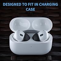Vista 4 de Comply TrueGrip MAX Almohadillas de espuma viscoelástica de recambio premium para Apple AirPods Pro 1 y 2 Comodidad duradera, extrema