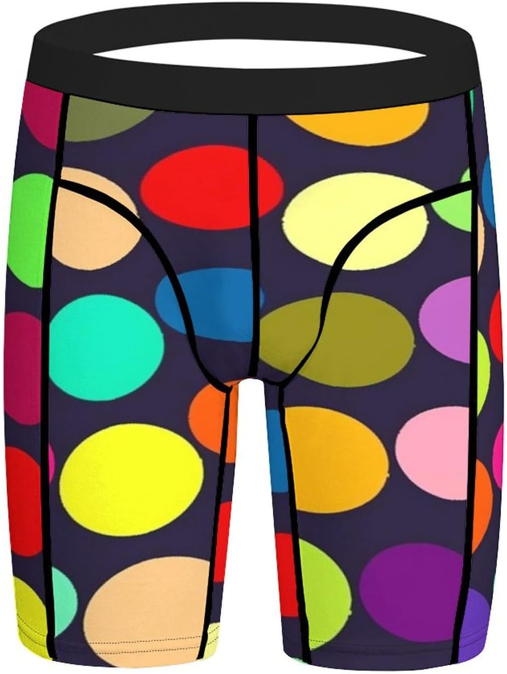Beautiful Polka Dot Compression Shorts Men Spandex Sport Shorts Workout Performance Baselayer Underwear