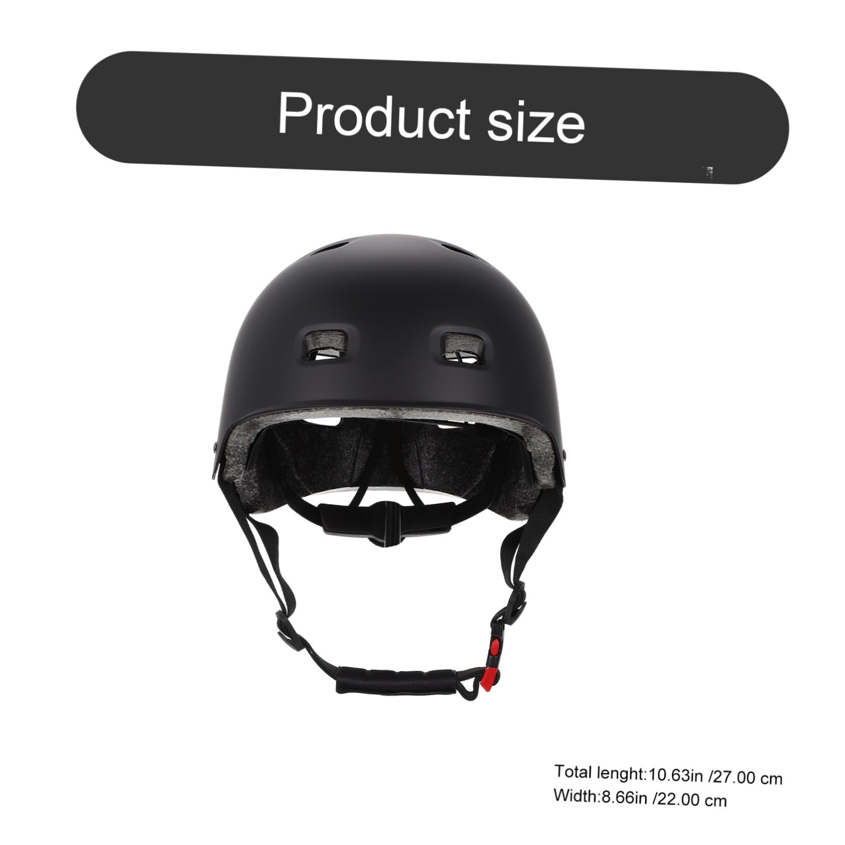 POPETPOP Casque de Skateboard Respirant Noir Taille M Casque de Protection Cyclisme Adulte Convient pour Roller Patin à roulettes et Trottinette Sportive