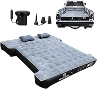 Umbrauto Inflatable Truck Bed Air Mattress for 5.5-5.8ft Short Beds with Pump & Bag - Durable 600lb Capacity for Camping