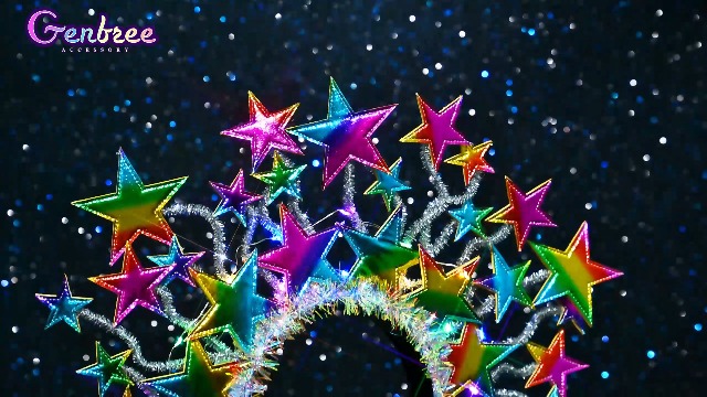 Amazon.com : GENBREE Light Up Stars Headbands Sparkly Led  display picture 1