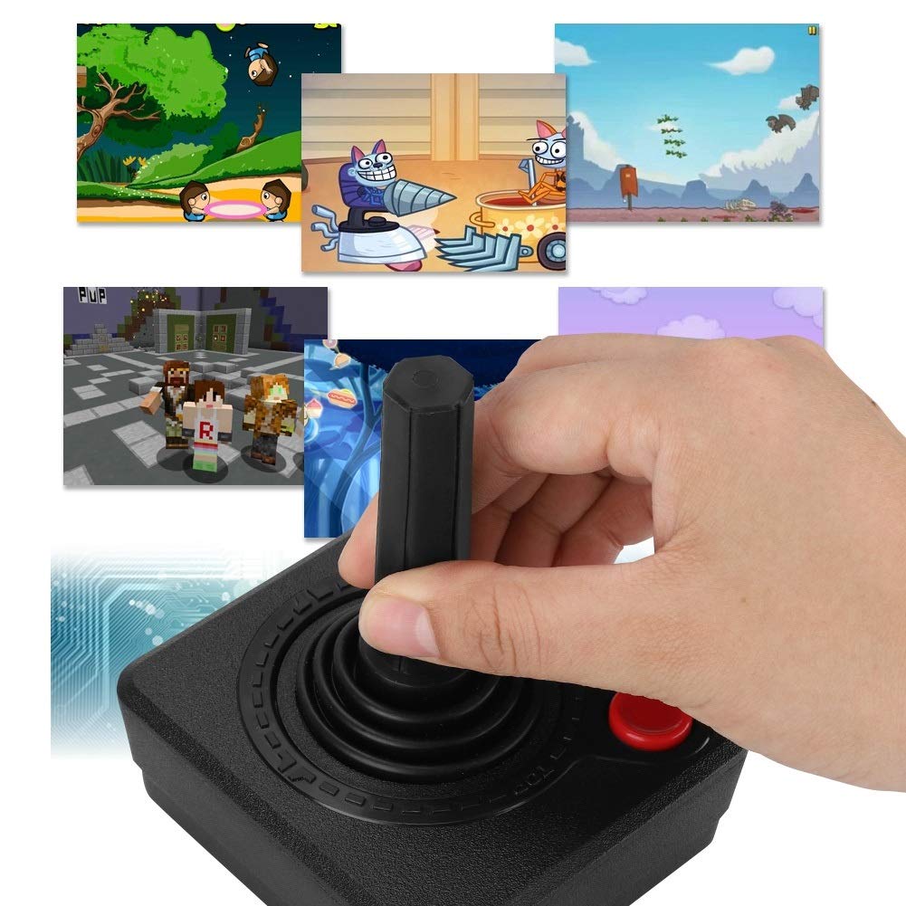 Delaman Controlador de Joystick 3D, Retro Classic Control de Juegos Analógico 3D para Atari 2600