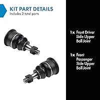 Vista 373 de TRQ, junta de rótula inferior delantera para el lado del conductor y del acompañante