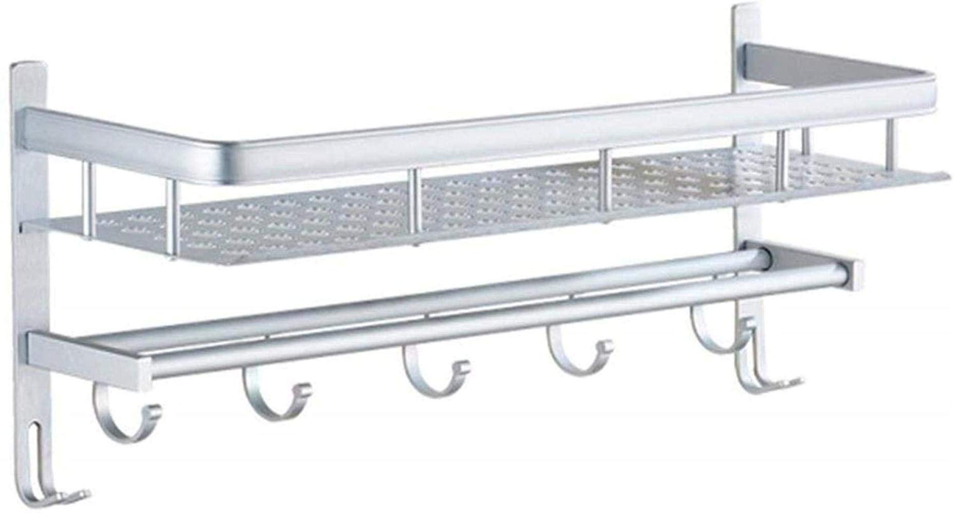 Almacenamiento de baño de pared con estante de secado resistente