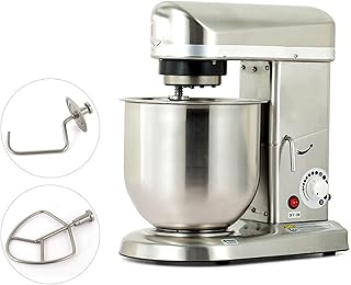 Mixer, Countertop Electric Mixer, 500 Watt Spiral Mixer, 10 Litre Vertical Mixer, 3 Speeds, 24 Cm Bore Mixing Bowl, Powerful And Stylish Kitchen Mixer