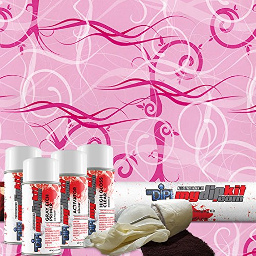 Hydrographics Film Kit - MyDipKit - LL-128 - Pink Swirl -Water Transfer Printing