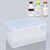 8-Holes Medication Vial Storage Box for Fridge, Insulin Vial Holder Organizer Case Fits Various 5ml-15ml Injectable Medicines Vials - Green