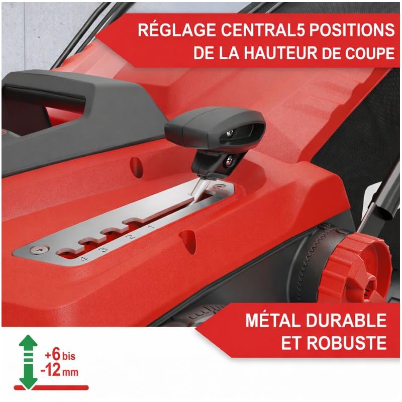 Scarificateur Aérateur de pelouse électrique 2 en 1 1800 watts Largeur travail 38cm
