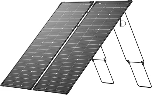 EcoFlow 250W Bifacial Rigid Solar Panel Kit (2x 125W), 25% High-Efficiency N-Type Modular Solar Panels with Adjustable Support & IP68 Waterproofing