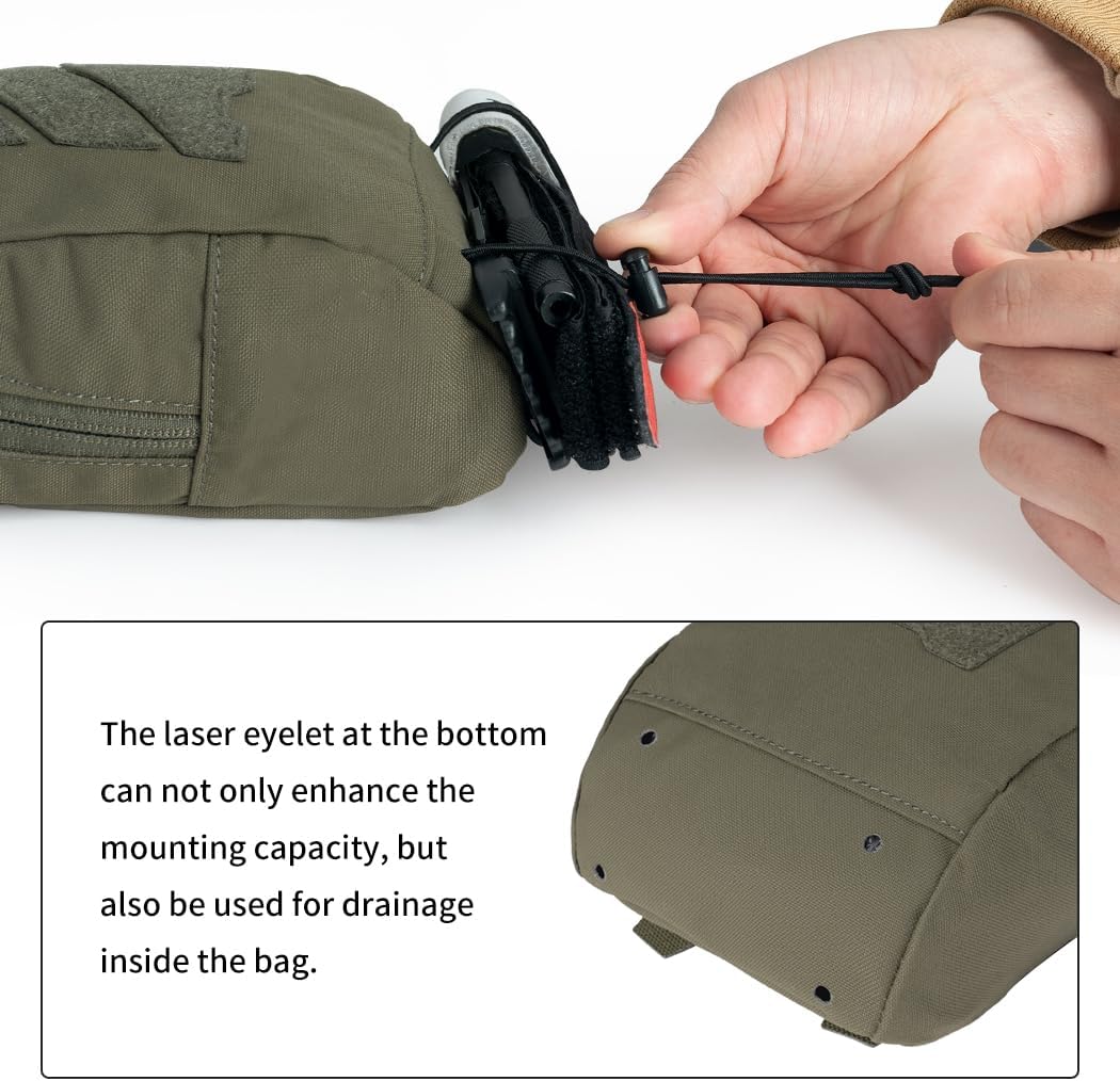 Tactical Utility Pouch Multi-Purpose MOLLE Pouch Tactical Small EDC Waist Pouch Multi-Tool Organizer for Tactical Backpack 500D Nylon