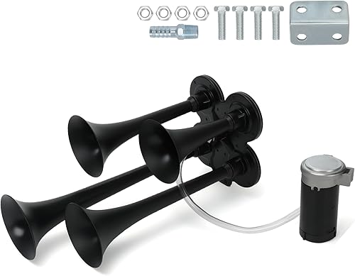 Miniatura 10 de PTNHZ Bomba de Tanque de Compresor de Aire DC 12V MAX 150PSI con Tanque de 3 Litros 0.8 Galones Para Tren, Camión, Barco, Camioneta, Autocaravana.