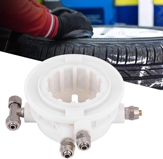 Valve, Tyre Changer Part Control Valve 49mm Coupler Coupling, High Durability ABS Metal Material Professional Replacement, Fits 48.5mm Shaft with 8mm Hose Connector