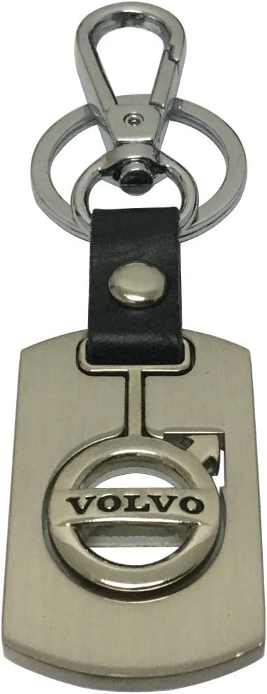 Daiden Chrome Metal Keychain Key Chain Ring Keyring Keyfob Key Holder For Volvo Driver Car Enthusiast Automotive