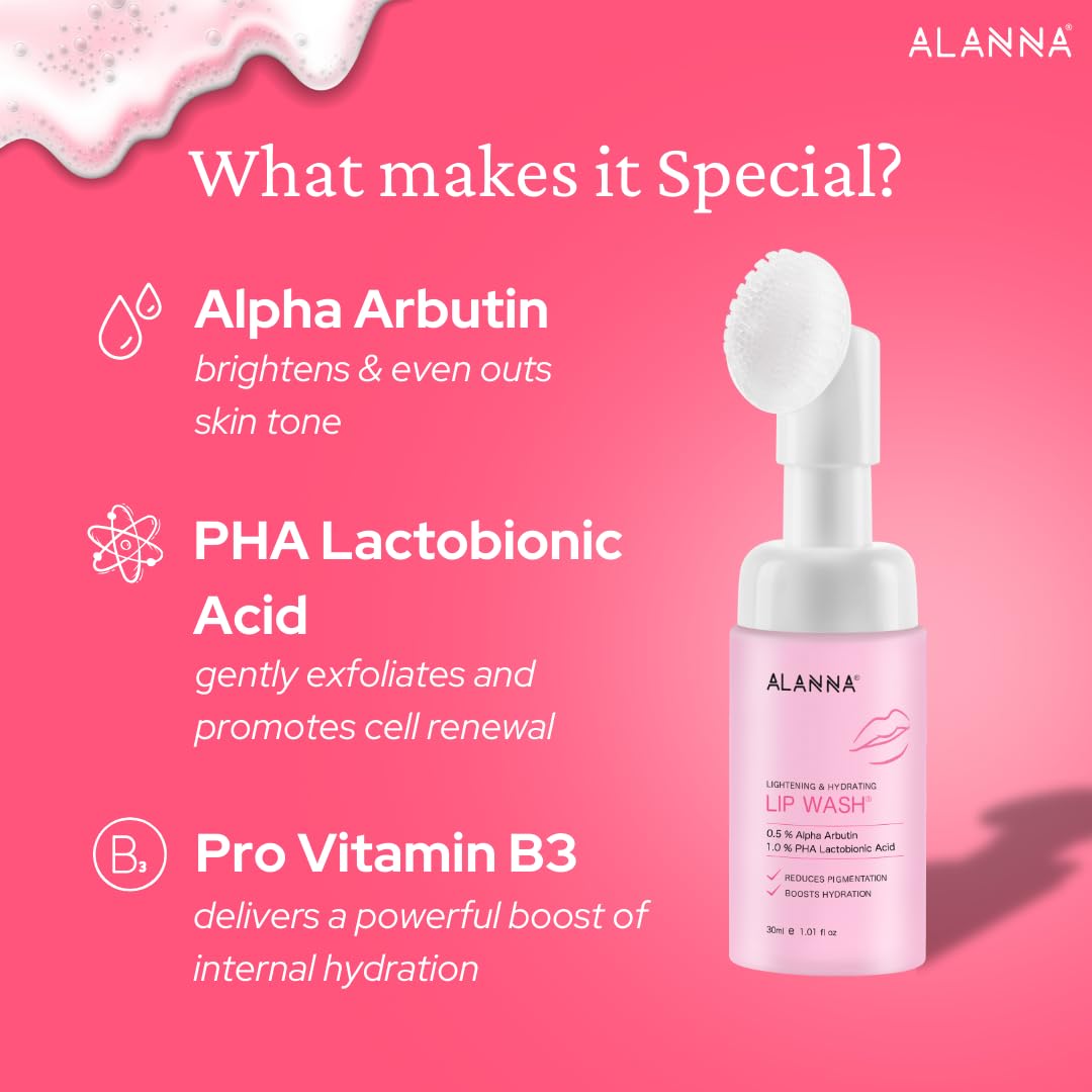 ALANNA Lip Wash & Lip Balm SPF 40 | Lip Balm for Dark Lips, Hydration & Sun Protection | Cleanses, Hydrates & Protects | For Women - Image 5 thumbnail