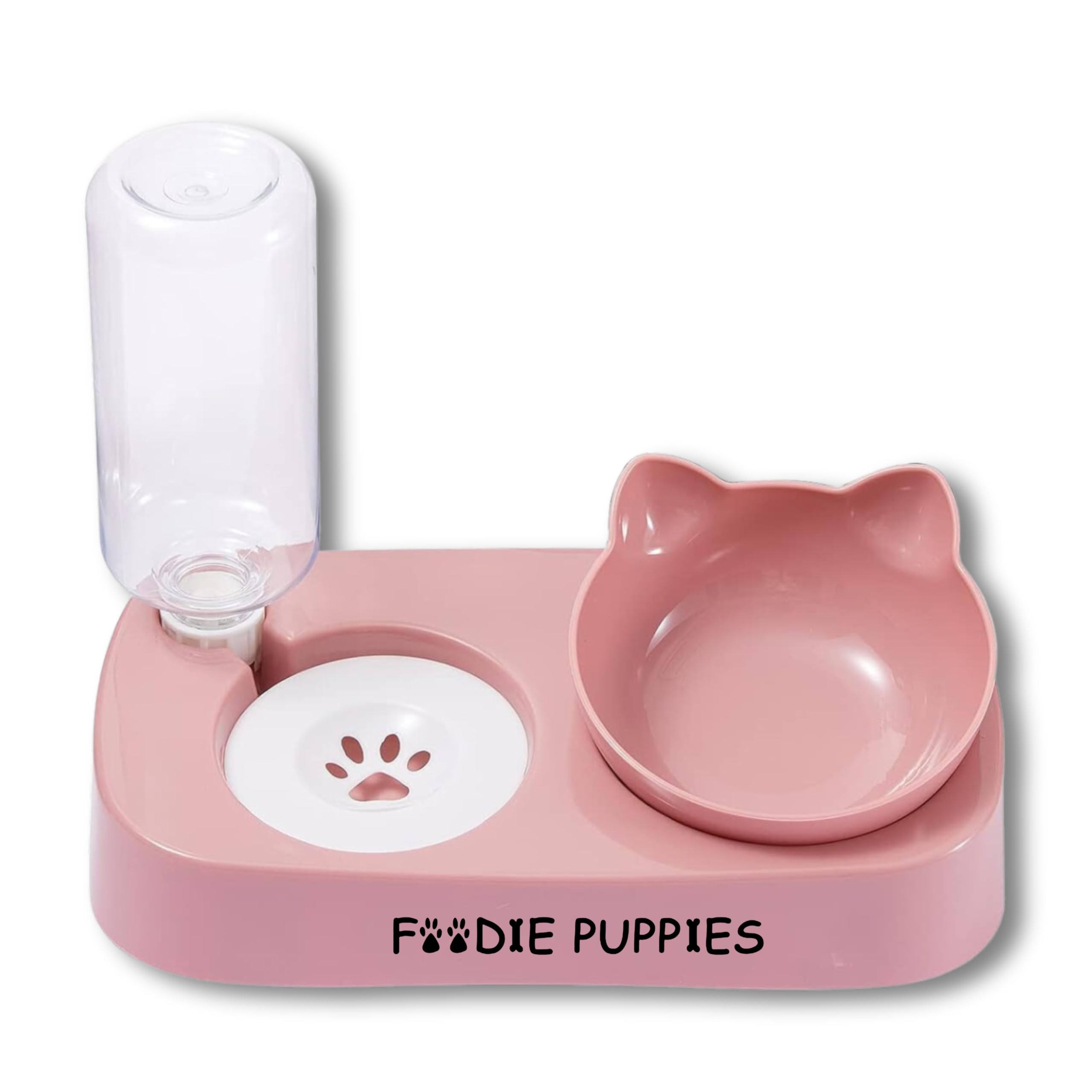 Foodie Puppies Gravity Cat Food and Water Bowl Set - (Red) | 2in1 Automatic Drinking Flowing Water and Food Bowl | Detachable Elevated Cat Bowl Stand Wet and Dry Food Bowl for Cats & Small Dogs (B0D77DQRRM) Amazon Price History, Amazon Price Tracker