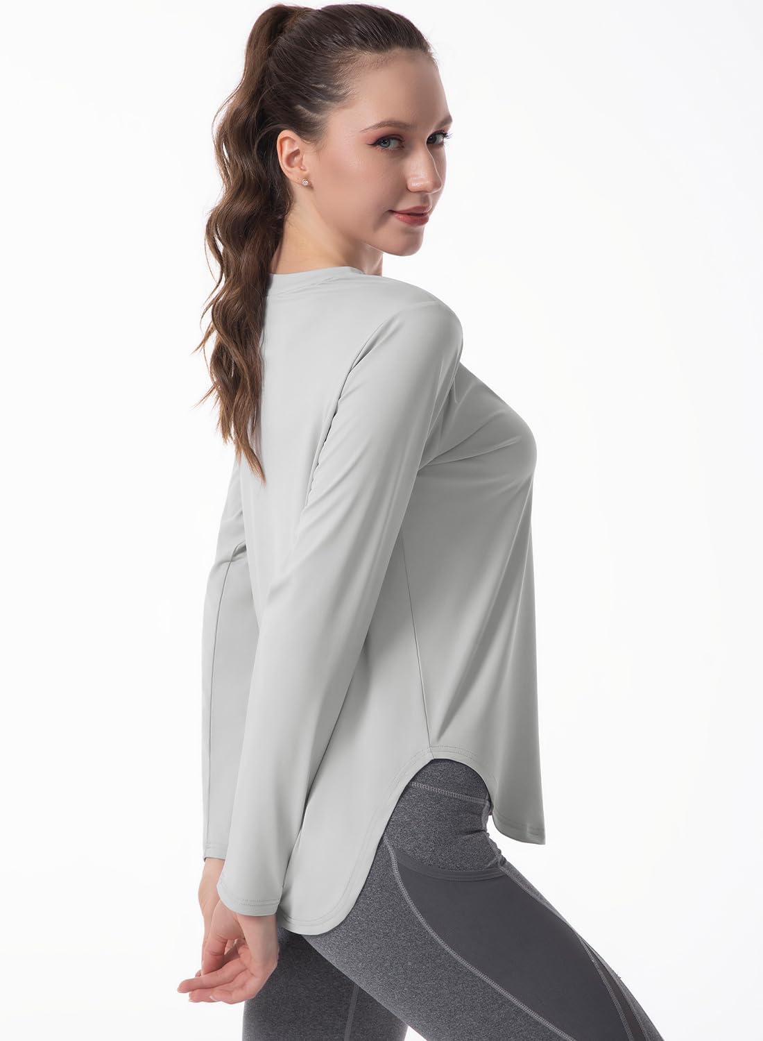 Star Vibe Women's Quick-Dry UPF 50+ Long Sleeve Workout Tops Lightweight Athletic Shirts Gym Hiking Outdoor 3 Pack - Image 4