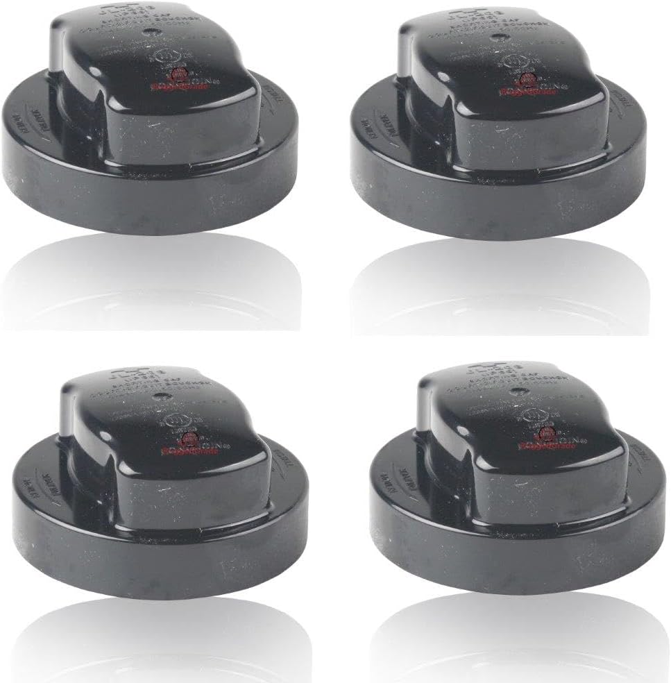 RuggedGrade 4-Pack Photocell Bypass Cap - Shorting Cap for 3-Prong Photocell Receptacles - Commercial LED Lighting Accessory