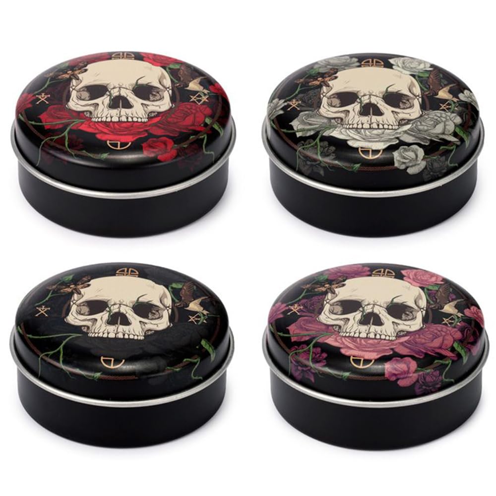 That's Crackers! Skulls & Roses Lip Balm in Tin | Gothic | Single | Mini Gift | Cracker Filler
