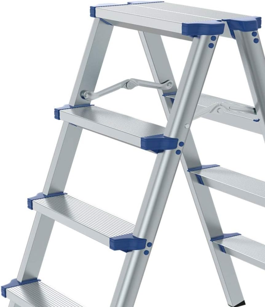 Telescoping Extension Ladder, Telescoping Ladders Herringbone Ladder Thicken Folding Anti-Slip Aluminum Alloy Ladder Multifunctional Stairs for Indoor and Outdoor Lightweight Porta