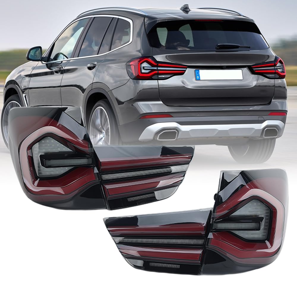 Set LED Tail Light Assembly For BMW X3 F25 2011-2017 Upgrade G01 Style Lamp