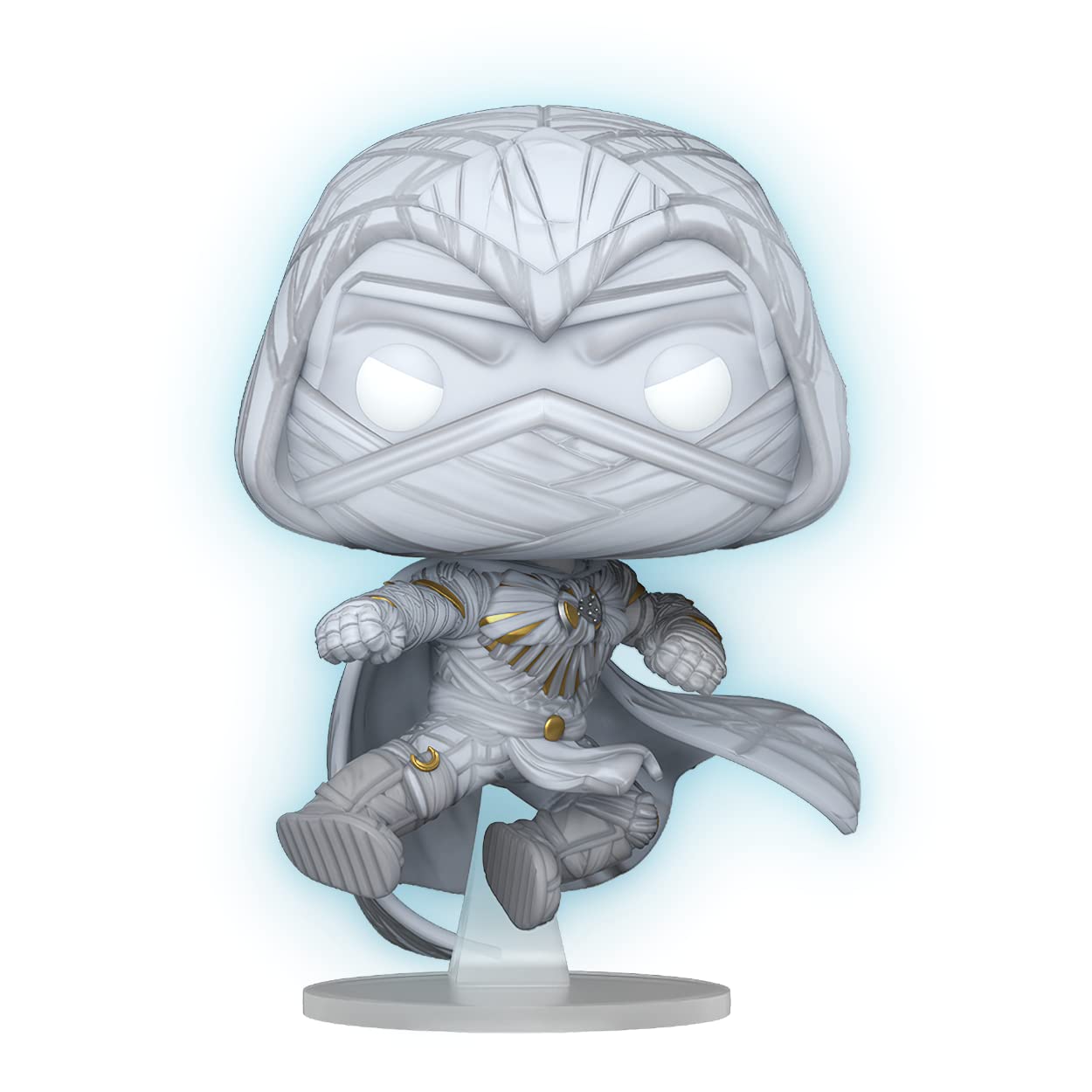 Moon Knigh t [Glow-in-Dark] (Hot Topic Exc): P o p ! Vinyl Figurine Bundle with 1 Compatible 'ToysDiva' Graphic Protector (1047 - 64898 - B)