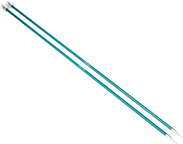 KNIT PRO KP47266 Zing: Knitting Pins: Single Ended: 30cm x 3.25mm, Metal, 3.25, Green