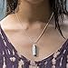 Ayana Crystals White Howlite Necklace – Calm & Clarity in a Crystal Pendant – Handcrafted Hexagonal Reiki Jewelry on Adjustable Cord