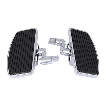 Adjustable Front Passenger Floorboard For Harley Sportster 883 1200 Dyna Fat Bob (Anti slip Pattern Footrests)