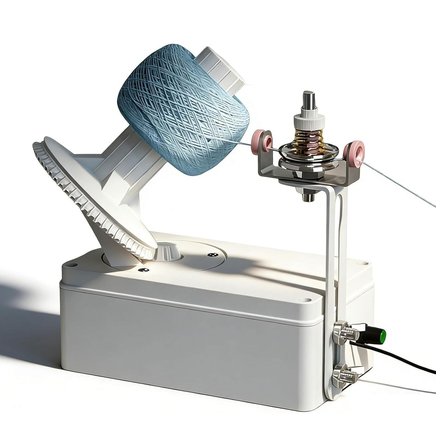 YXYLJOZ Electric Yarn Winder, Automatic Wool Ball Winder with USB Cable, Adjustable Speed for Knitting, Supports 2mm Yarn and 150g Skeins, Perfect for Crocheting Projects