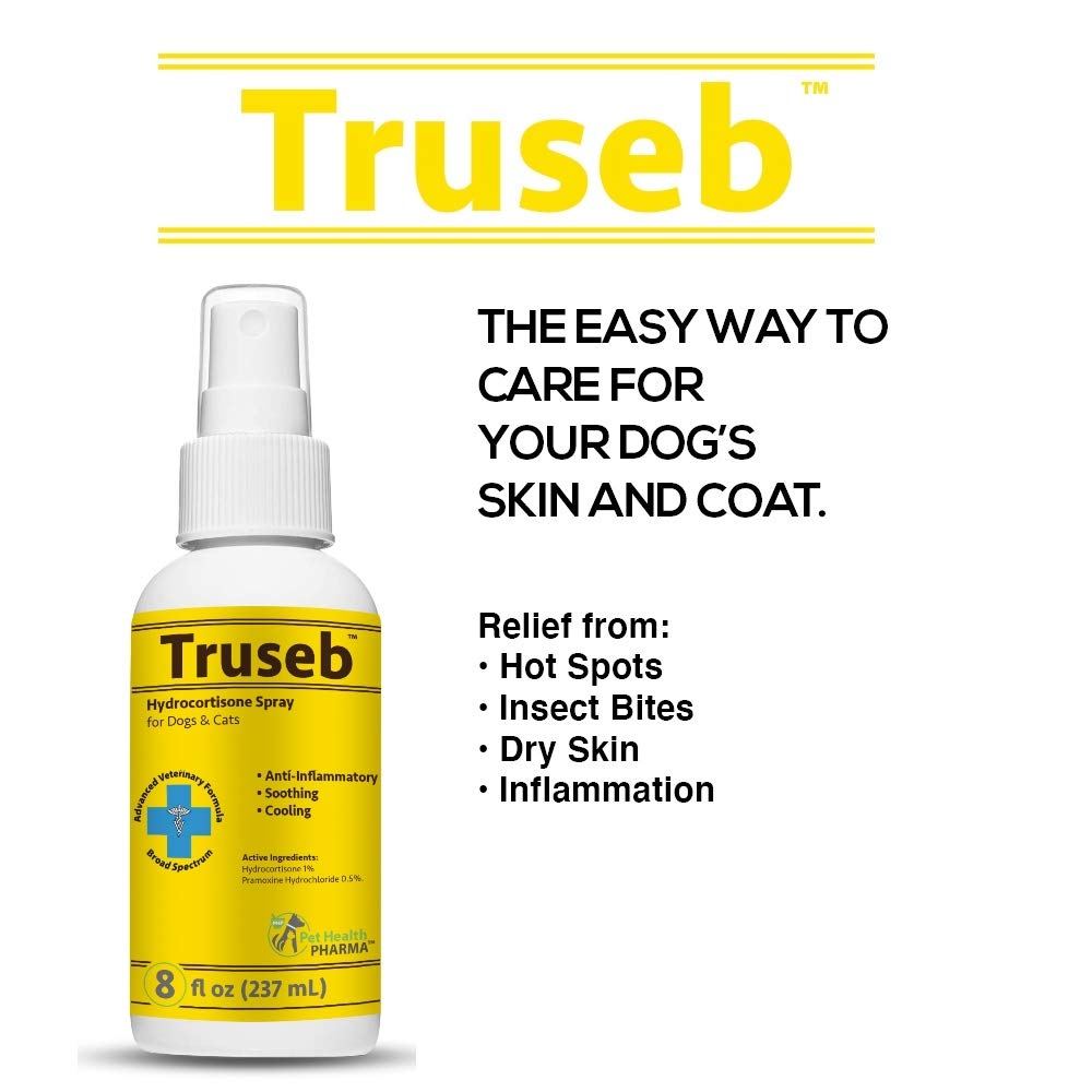 Pet Health Pharma Truseb Hydrocortisone Spray for Dogs, Cats, Horses