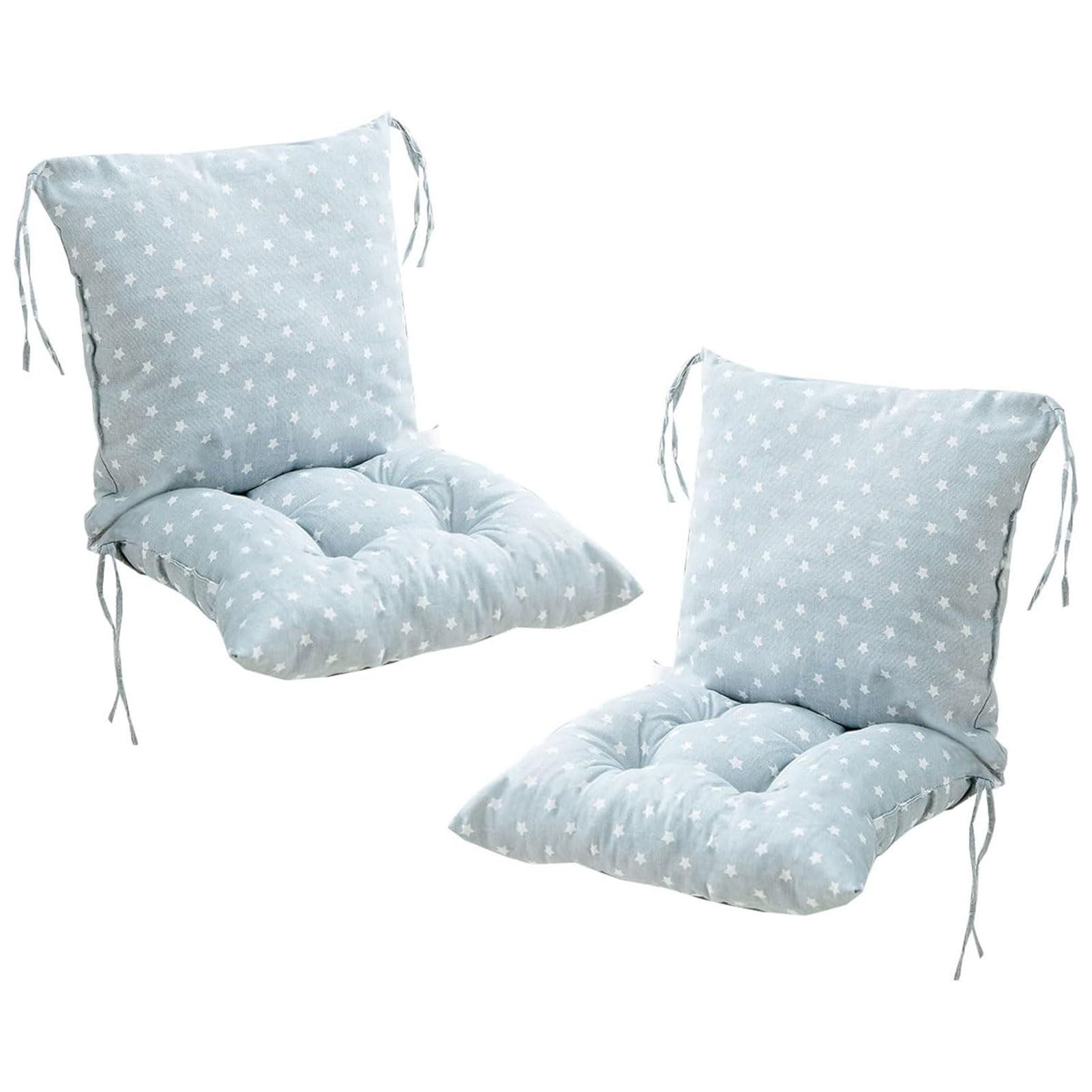 Set Of 2 Garden Chair Cushions With Back Cushion 40 X 80 X 7cm High Back Cushion Chair Cushion For Outdoors And Indoors โ image 1