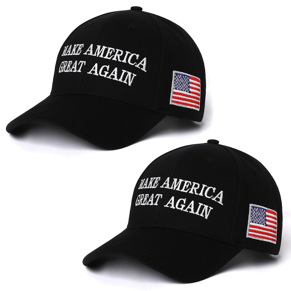 MAGA Hat Trump 2024,Embroidered Make America Great Again Donald Trump Slogan Hat and American Flag Adjustable Baseball Cap