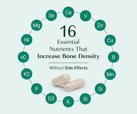 ALGAECAL Organic Red Algae Calcium Supplement for Bone Density, Vitamin K2 MK7 (100mg), Vitamin D3 (1600 IU), Magnesium (350mg) & Trace Minerals & Strength, Easy to Swallow, 120 Veggie Caps