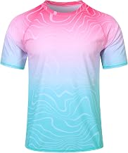 Fanient Anti-UV T-Shirt for Men, Quick Dry, Short Sleeve, Short Sleeve, UPF 50+ Protection, Breathable, Ideal for Surfing, Hiking and Other Water Activities