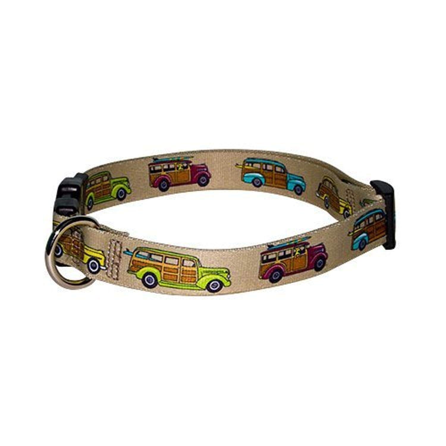 Woodies Dog Collar - Size Large 18" to 28" Long - Made In The USA