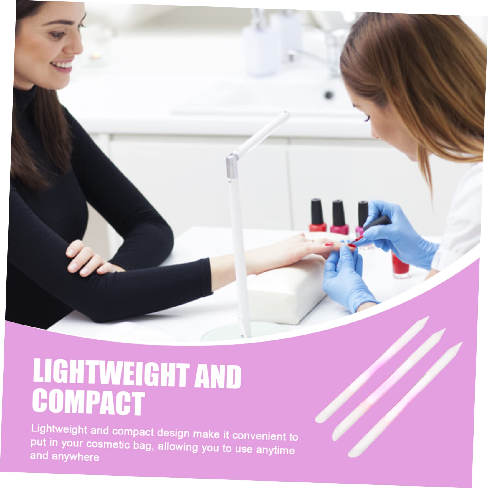 Healeved 15stücke Teiliges Glas-nagelfeilen Für Maniküre Hochwertige Polierfeilen Transparent Für Naturnägel Und Gelnägel Tragbar Und Leicht Zu Verwenden