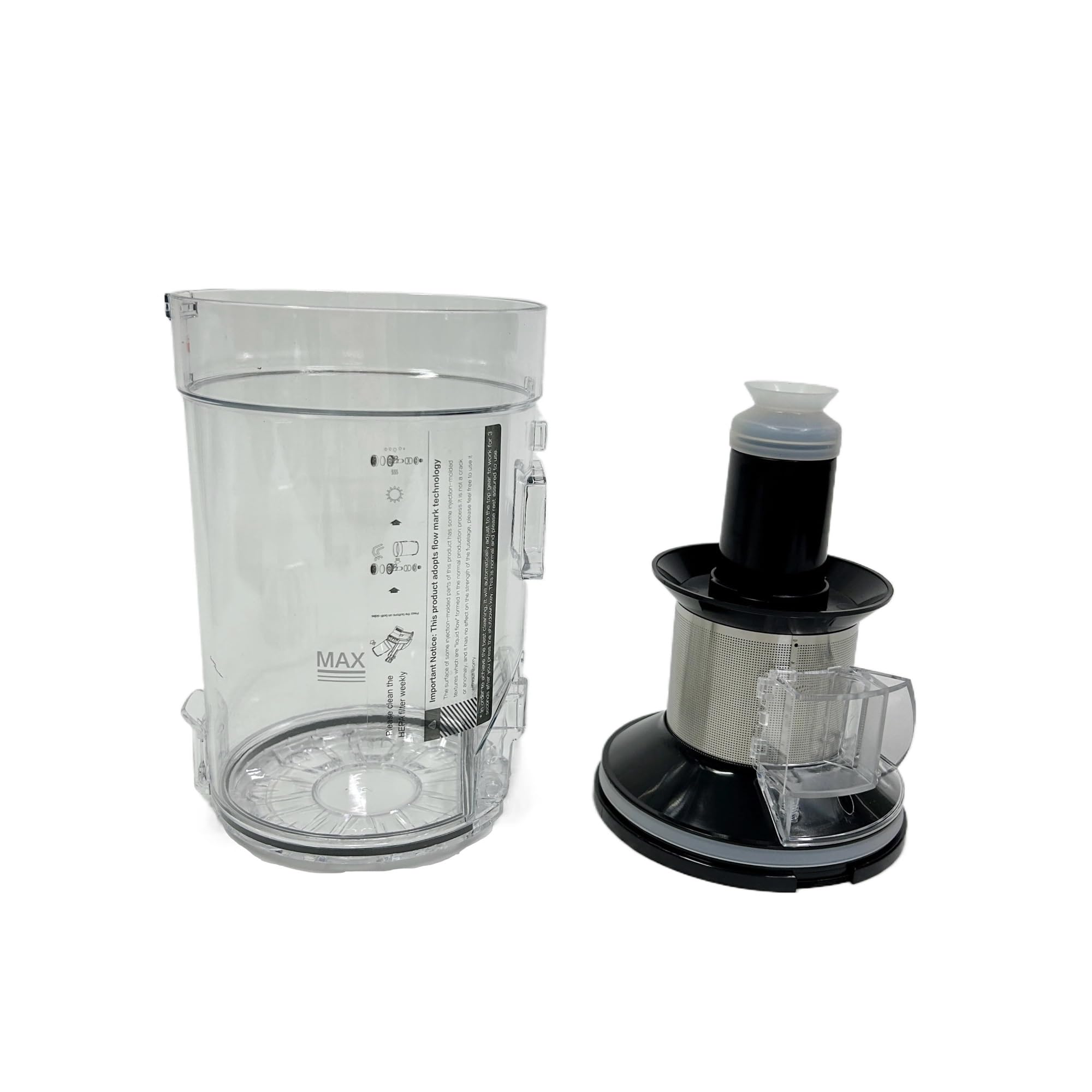 Kompatibel mit Proscenic, 0,65 l waschbarer Staubbecher