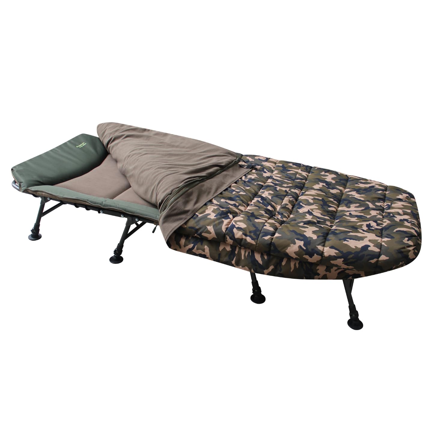 Carp Madness Lettino/sedia a sdraio con 8 gambe, in alluminio, per pesca alla carpa
