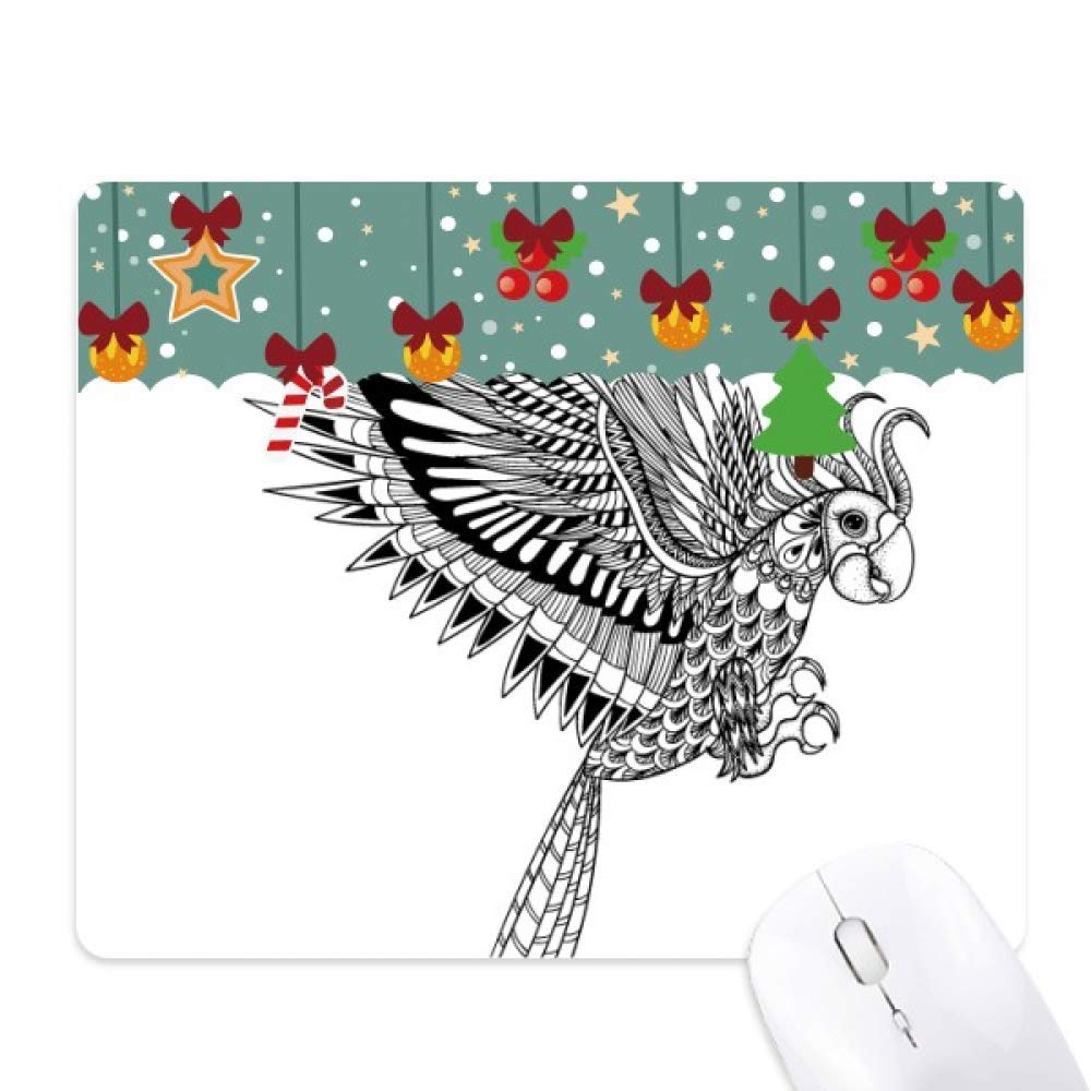 Tapis de souris en caoutchouc motif oiseau base stable haute précision - 5