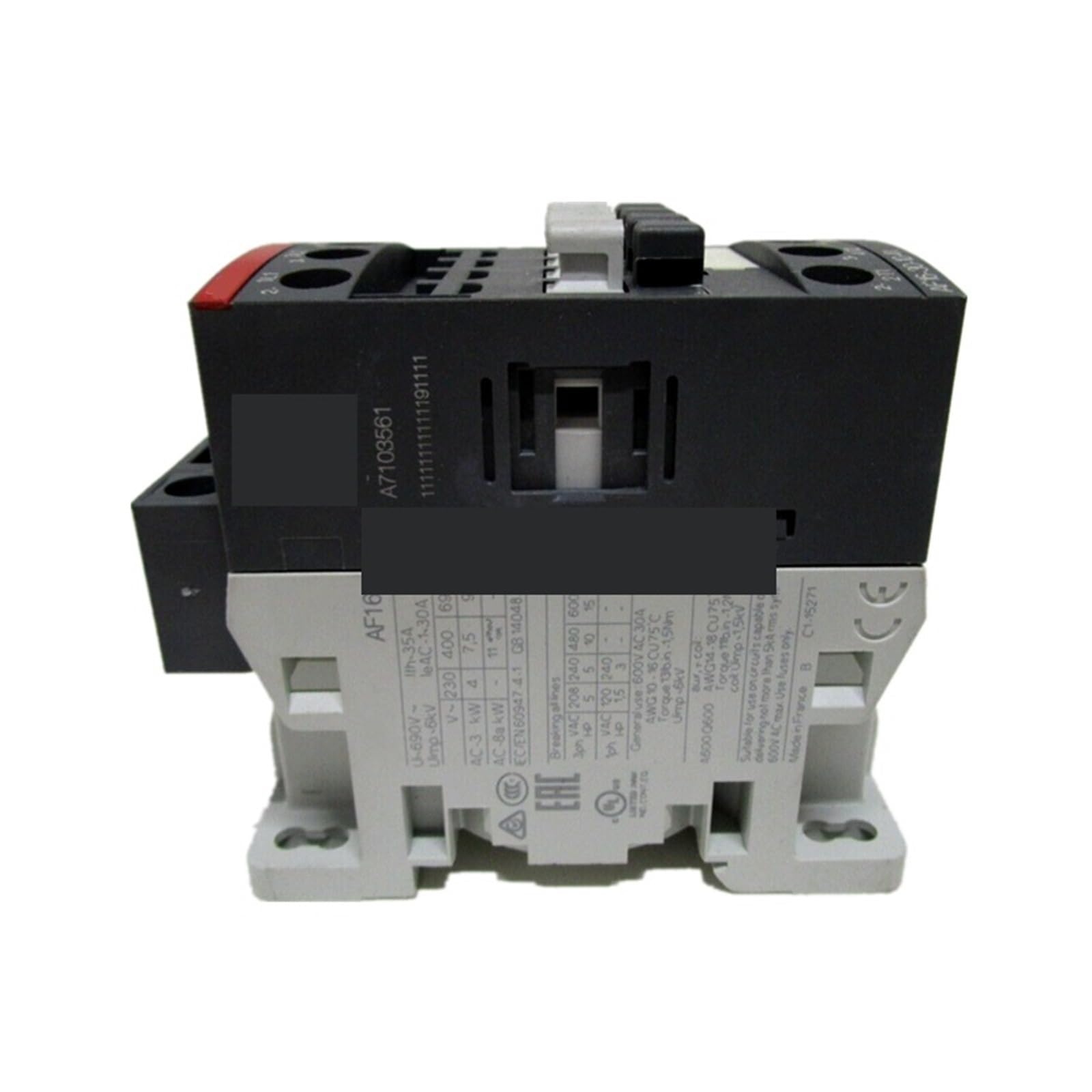 Produktbild von ABB Schaltschütz AF16-30-10-14 – 3 Schließer + 1 Hilfsschließer, Steuerspannung 250–500V AC/DC, 50/60 Hz – Für Industrielle Schaltanwendungen