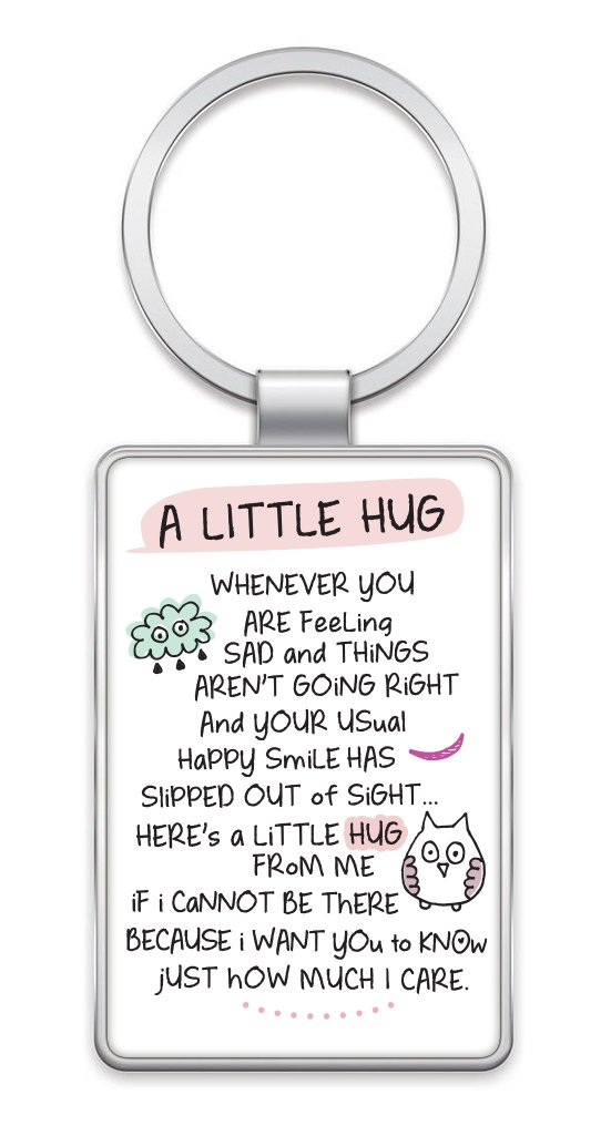 Inspired Words Keyring - A Little Hug - Gift Ideas