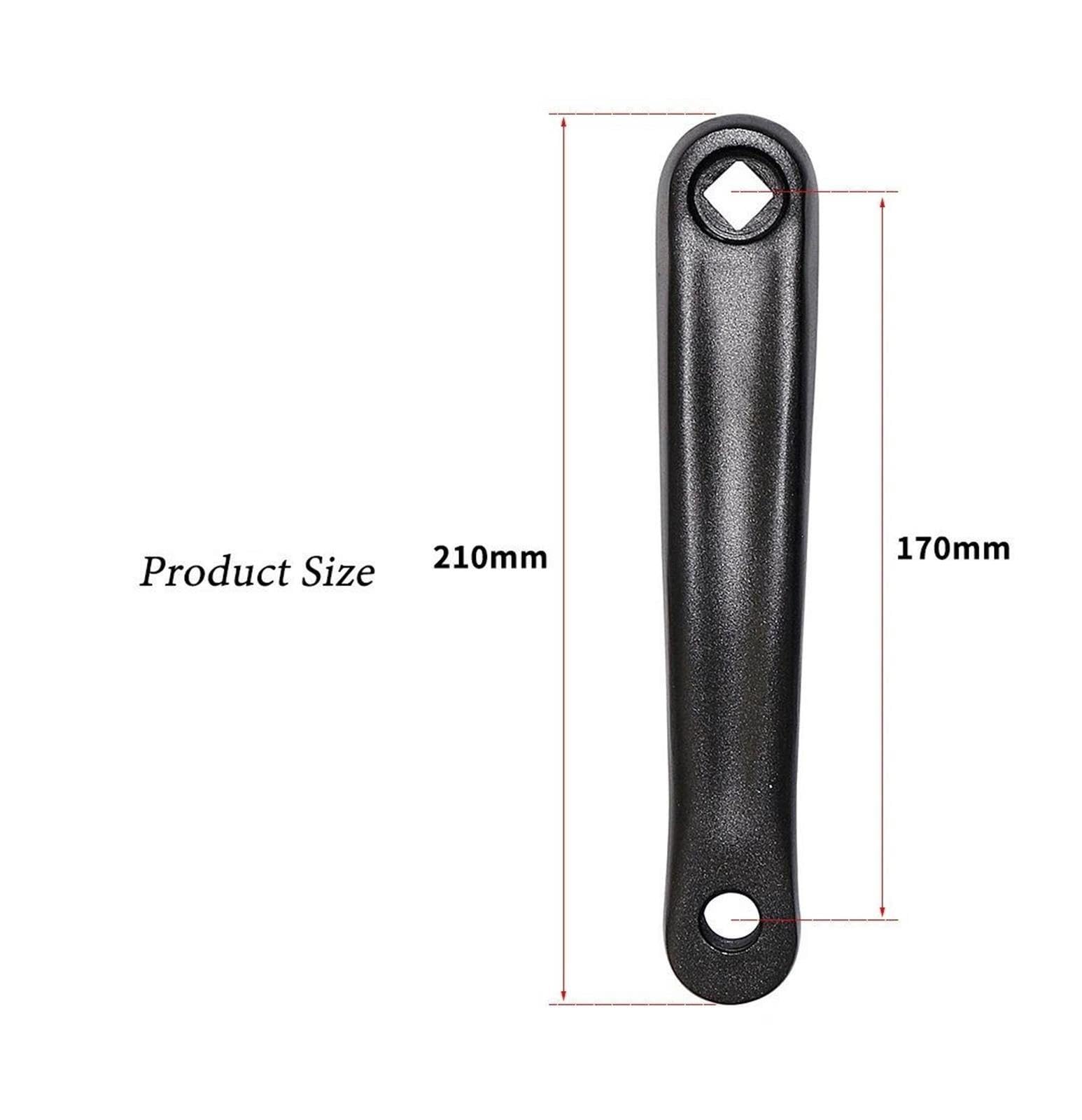 Genérico Brazos de biela Bici Ejercicio, 170mm izq. Der. rombo