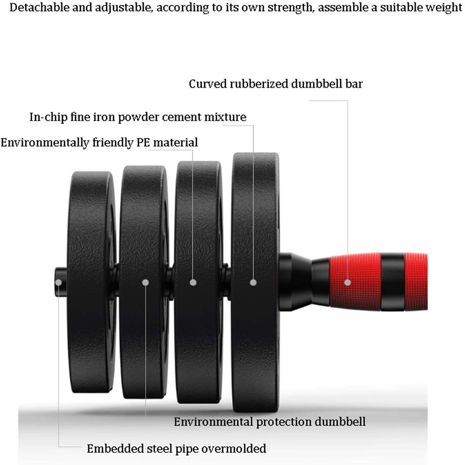 Exercise & Fitness Dumbbells Adjustable Dumbbells Weight Set, Single Adhustable Dumbbell Pair for Men and Women with Anti-Slip Handle, 11~88lbs Strength Training Equipment