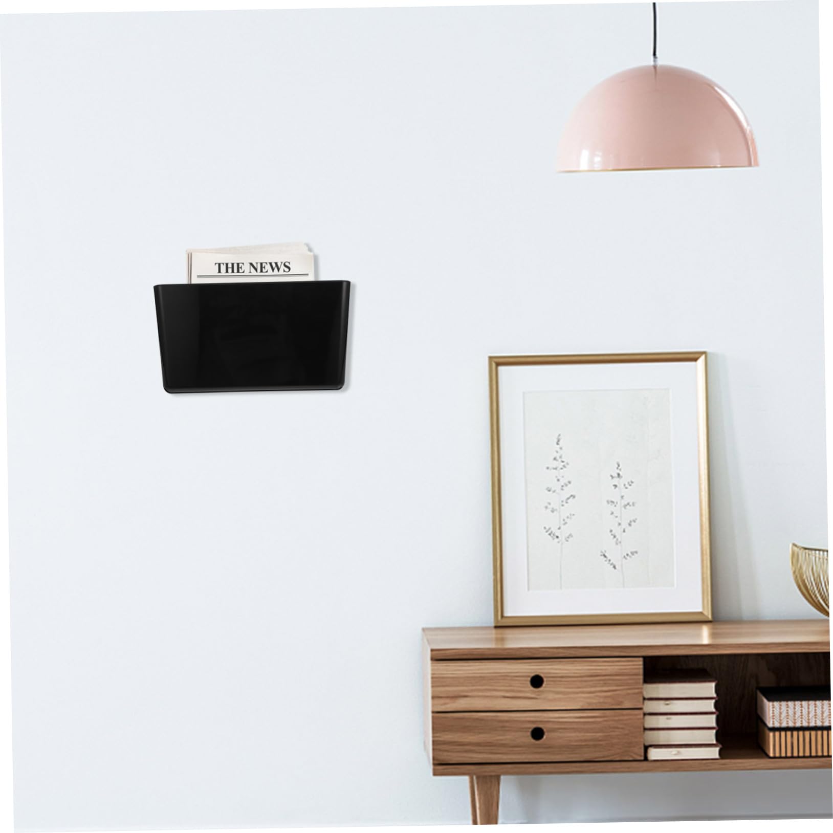 Porta Documenti da Parete in Plastica Resistente Organizer File Holder Multiuso per Ufficio e Casa Supporto Riviste e Cartelle Compatto Murale Ordinato e Pratico