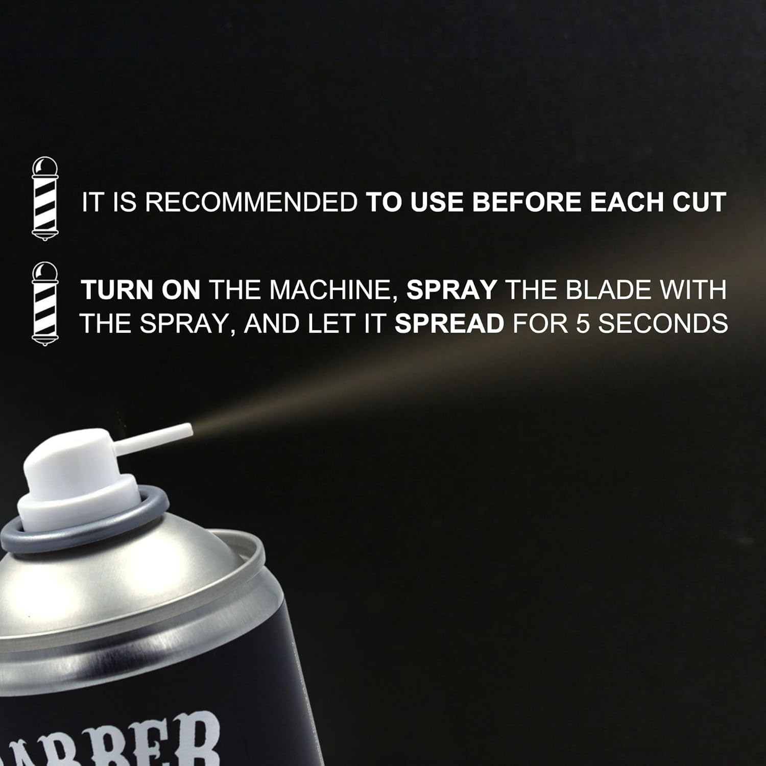Beardburys Clipper Cleaning Spray 5 w 1 – Profesjonalny spray do pielęgnacji maszynek i trymerów: dezynfekcja, smarowanie, chłodzenie oraz ochrona przed rdzą – Spray higieniczny dla barberów, 400ml