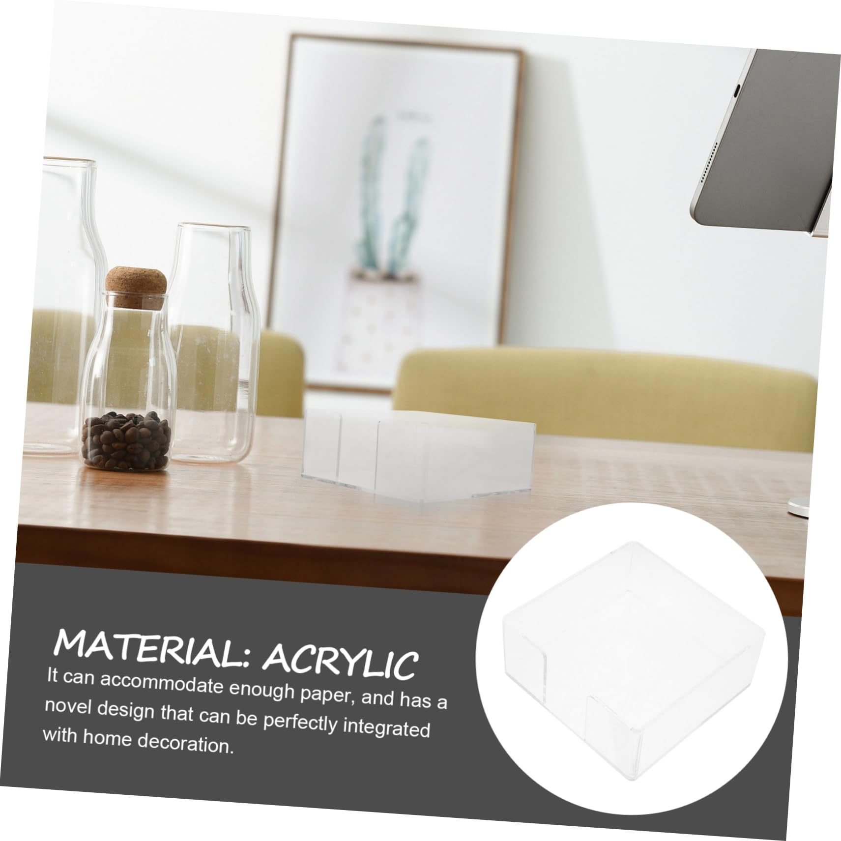BESTOYARD 3piezas Caja De Servilletas Acrílica Transparente para Escritorio Soporte Multiusos De Servilletas para Cocina y Restaurante Fácil De Limpiar Diseño Moderno y Elegante Material