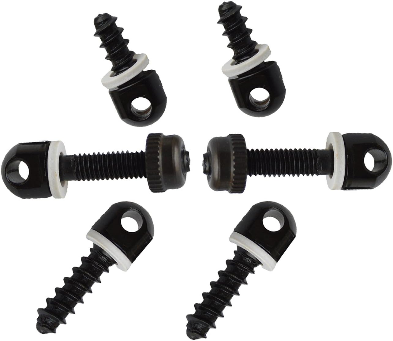 Hongmei Outdoors Sling Swivel Screws Wood Screw Studs Set Bipod Base Gun Sling Mounting Kit Pack of 6 (6PC/2SET)