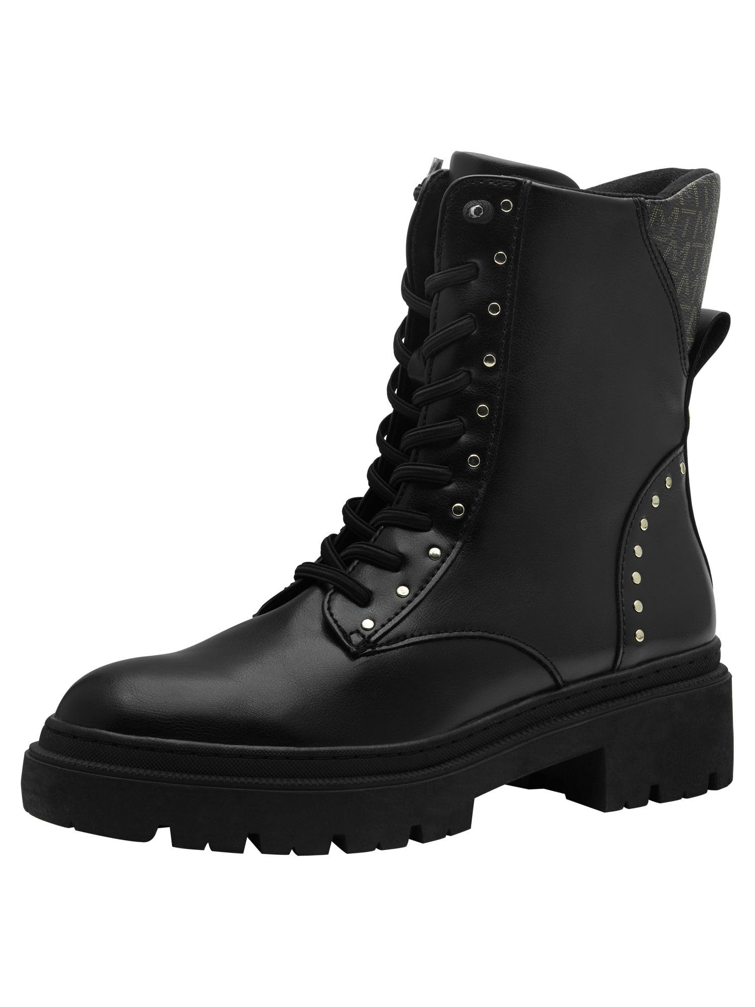 MARCO TOZZI Women's Laced Bootie 2-25227-43 Fashion Boot, Black (Black Comb), 7.5 UK