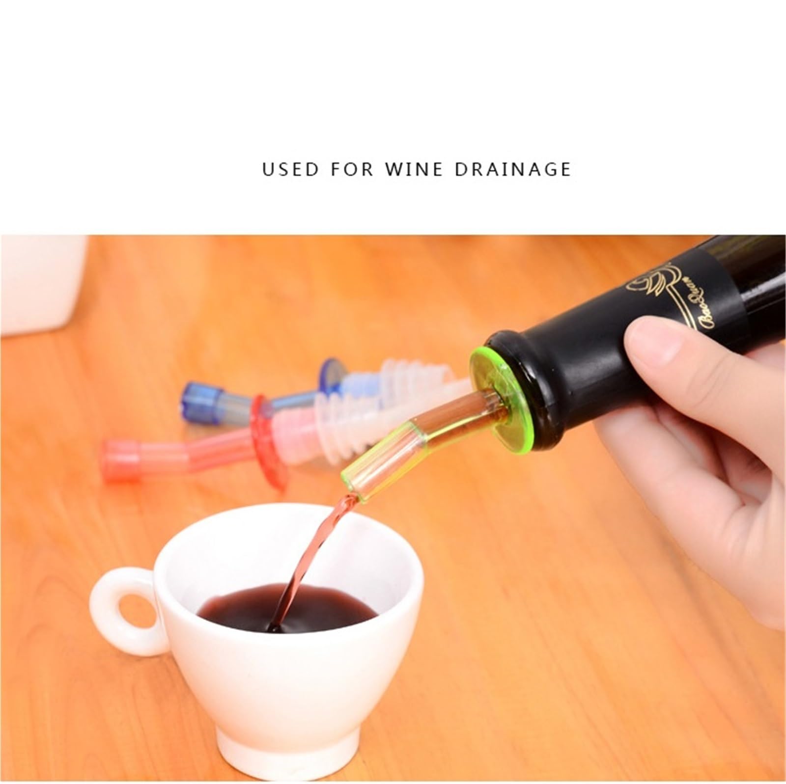 Bouchons de vin 48 pièces verseurs en Silicone for huile vinaigre liqueur café sirop distributeur bec buse garde les boissons fraîches