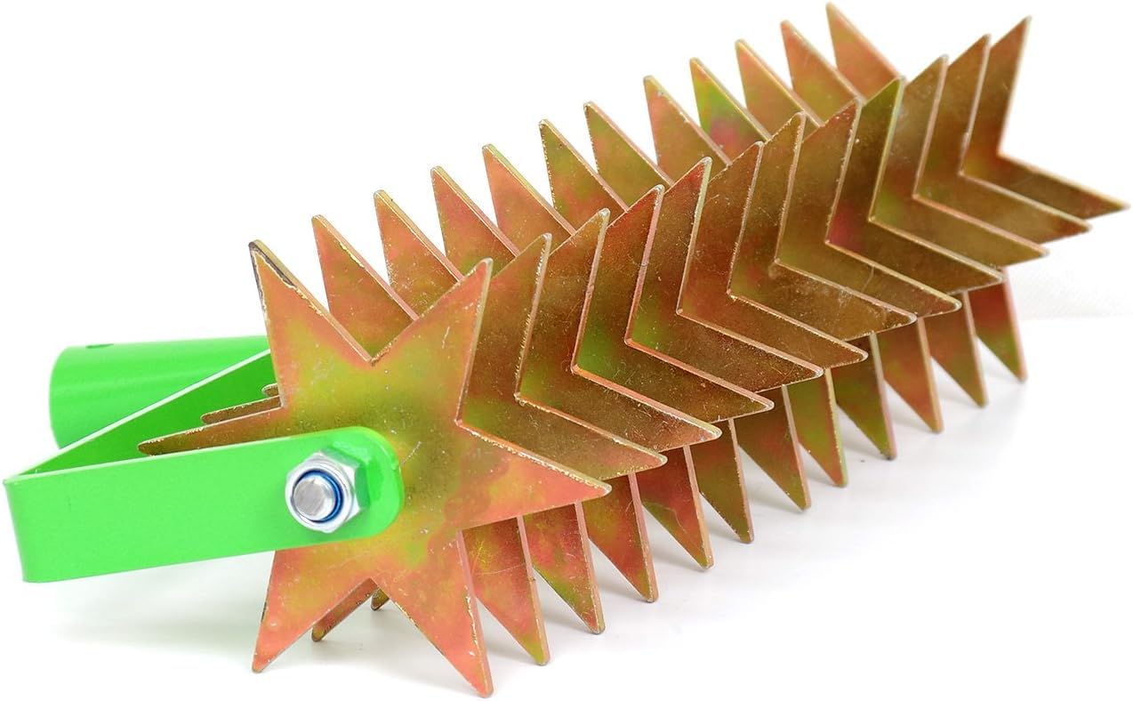 Kultivator Garten mit 12 Sternen, Gartenfräse 41 cm XXL, Gartenkralle, Sternfräse 1-Reihe, Rollkultivator, Gartengerät EU-Produktion